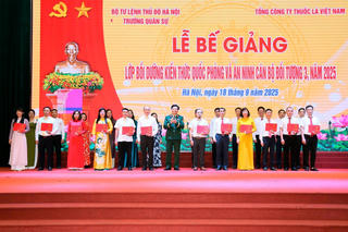 Vinataba quyết tâm nâng cao chất lượng công tác bồi dưỡng QP&AN