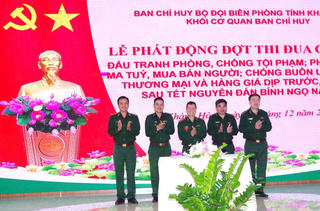 Bộ đội Biên phòng tỉnh Khánh Hòa Phát động đợt thi đua phòng, chống các loại tội phạm dịp Tết Nguyên đán 
