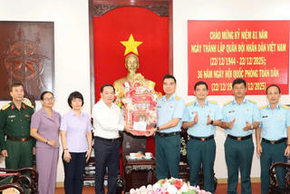 Lãnh đạo tỉnh Khánh Hòa thăm, chúc mừng các đơn vị quân đội 