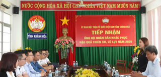 Khánh Hòa: Tiếp nhận 1,1 tỷ đồng ủng hộ khắc phục hậu quả do mưa lũ
