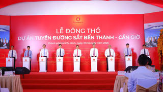 TP Hồ Chí Minh: Khởi công dự án đường sắt tốc độ cao Bến Thành-Cần Giờ