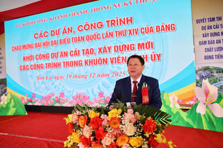Sơn La: Khởi công 2 công trình chào mừng Đại hội đại biểu toàn quốc lần thứ XIV của Đảng