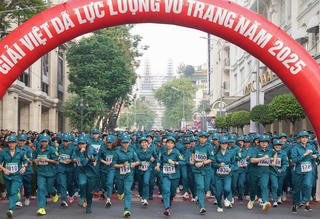 Hơn 1.800 vận động viên tham gia giải chạy việt dã lực lượng vũ trang