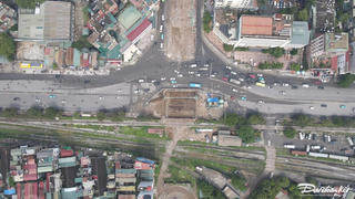 Điều chỉnh tổ chức giao thông nút giao Giải Phóng – Kim Đồng phục vụ thi công hầm chui Vành đai 2,5