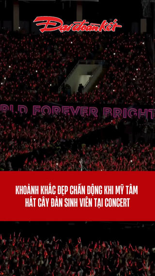 Khoảnh khắc đẹp chấn động khi Mỹ Tâm hát Cây đàn sinh viên tại concert