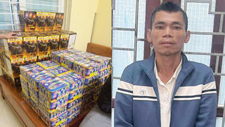Thanh Hóa: Bắt 3 người đàn ông mua bán, tàng trữ gần 300 kg pháo trái phép