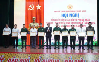 Hội Cựu chiến binh Đà Nẵng vận động hơn 8,7 tỷ đồng cho an sinh xã hội