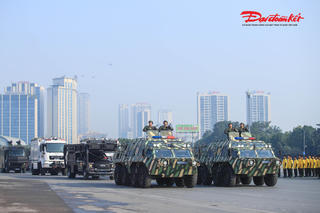 Dàn khí tài hiện đại tham gia bảo vệ Đại hội XIV của Đảng 