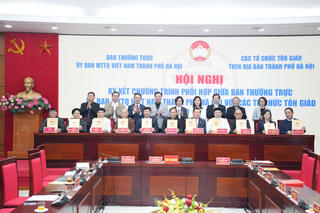Mặt trận TP. Hà Nội và các tổ chức tôn giáo ký kết chương trình phối hợp
