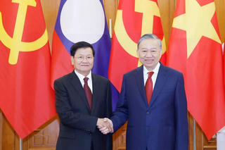 Tổng Bí thư Tô Lâm hội đàm với Tổng Bí thư, Chủ tịch nước Lào Thongloun Sisoulith