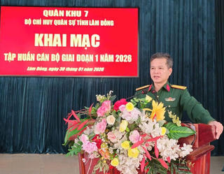 Lâm Đồng: Tập huấn nghiệp vụ cho cán bộ lực lượng vũ trang năm 2026