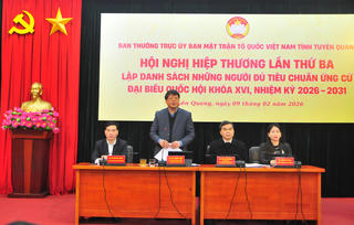 Tuyên Quang: Thống nhất danh sách 14 người đủ tiêu chuẩn ứng cử ĐBQH và 101 người ứng cử đại biểu HĐND tỉnh