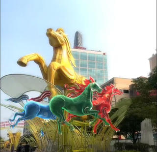 Đường hoa Nguyễn Huệ Tết Bính Ngọ 2026 - Trình chiếu thử công nghệ Mapping đột phá