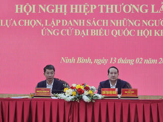 Ninh Bình: Thống nhất danh sách 26 người đủ tiêu chuẩn ứng cử đại biểu Quốc hội khóa XVI