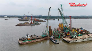 Dồn lực thi công cầu Trần Hưng Đạo xuyên Tết, quyết tâm “cán đích” vào giữa năm 2027