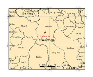 Quảng Ngãi: 6 trận động đất liên tiếp xảy ra tại Măng Bút trong sáng mùng 5 Tết 