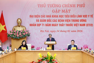 Thủ tướng gặp mặt các nhà khoa học tiêu biểu trong lĩnh vực y tế