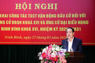Ninh Bình: Quán triệt kế hoạch tiếp xúc cử tri, vận động bầu cử 