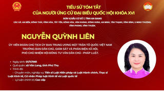 Bà Nguyễn Quỳnh Liên ứng cử Đại biểu Quốc hội khóa XVI tại An Giang