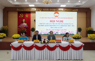 Bộ trưởng Bộ Ngoại giao Lê Hoài Trung tiếp xúc cử tri tại TP Huế