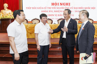 Ứng cử viên đại biểu Quốc hội đơn vị bầu cử số 5 Hà Nội cam kết phụng sự nhân dân