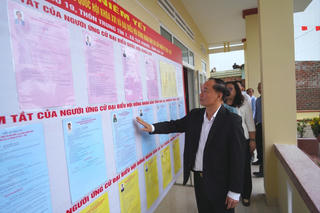 Bí thư Tỉnh ủy Gia Lai kiểm tra công tác chuẩn bị bầu cử 