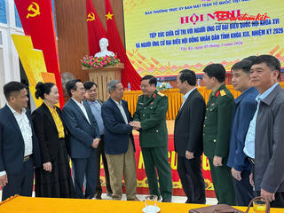 Nghệ An: Ứng cử viên đại biểu Quốc hội, hội đồng nhân dân các cấp tiếp xúc, lắng nghe ý kiến cử tri