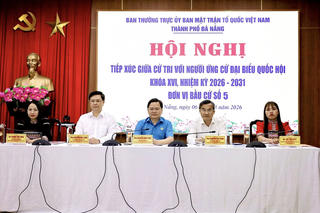 Đà Nẵng: Ứng cử viên ĐBQH khóa XVI, đơn vị bầu cử số 5 tiếp xúc cử tri, vận động bầu cử