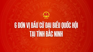 Infographic: 6 đơn vị bầu cử đại biểu Quốc hội tại tỉnh Bắc Ninh 