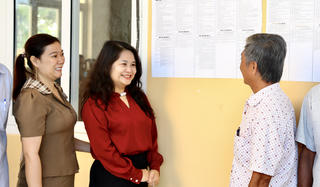 Bà Nguyễn Quỳnh Liên cam kết lắng nghe và phản ánh đầy đủ ý kiến cử tri