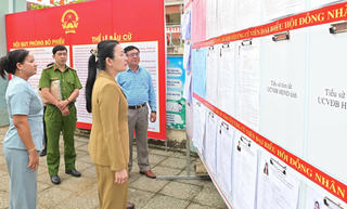 Khánh Hòa: Kiểm tra công tác chuẩn bị bầu cử tại xã Tây Khánh Vĩnh