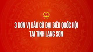 Infographic: 3 đơn vị bầu cử đại biểu Quốc hội tại tỉnh Lạng Sơn 