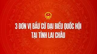 Infographic: 3 đơn vị bầu cử đại biểu Quốc hội tại tỉnh Lai Châu