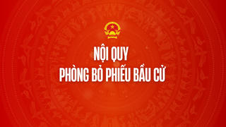 Infographic: Nội quy phòng bỏ phiếu bầu cử