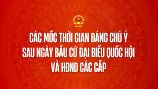 Infographic: Các mốc thời gian đáng chú ý sau ngày Bầu cử ĐBQH khóa XVI, đại biểu HĐND các cấp nhiệm kỳ 2026-2031