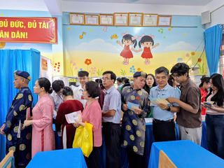 Đồng Nai: Gần 72% cử tri tham gia bỏ phiếu trước 11h30