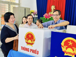 Tính đến 15h chiều 15/3:  Hai xã ở TP Hồ Chí Minh đã có 100% cử tri đi bầu cử