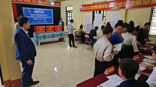 Điện Biên: Trên 99% cử tri hoàn thành bỏ phiếu