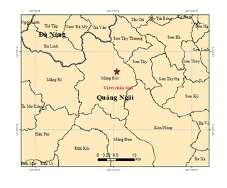 Quảng Ngãi: Ghi nhận 3 trận động đất liên tiếp trong chưa đầy 2 giờ