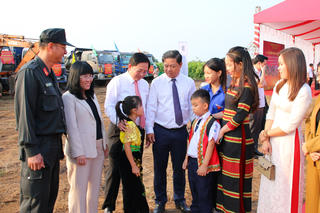 Đắk Lắk: Khởi công xây dựng Trường nội trú liên cấp Ea Bung