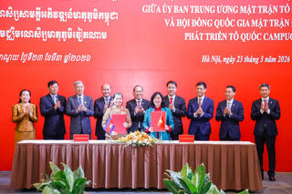 Nội dung hợp tác giữa Ủy ban Trung ương MTTQ Việt Nam và Mặt trận Đoàn kết Phát triển Tổ quốc Campuchia giai đoạn 2026 - 2031