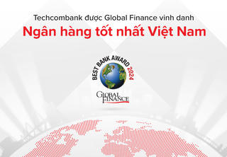 Techcombank được Global Finance vinh danh ‘Ngân hàng tốt nhất Việt Nam’