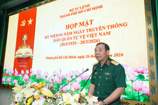 TP Hồ Chí Minh: Họp mặt kỷ niệm 91 năm Ngày truyền thống Dân quân tự vệ Việt Nam