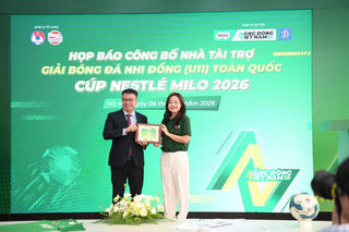 Nestlé Milo tiếp tục đồng hành cùng Giải Bóng đá Nhi Đồng (U11) Toàn quốc 2026: 
Truyền cảm hứng năng động - Ươm mầm tài năng - Bứt phá tương lai