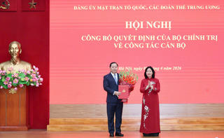 Đồng chí Nguyễn Phi Long giữ chức Phó Bí thư Thường trực Đảng ủy Mặt trận Tổ quốc, các đoàn thể Trung ương