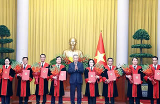 Tổng Bí thư, Chủ tịch nước Tô Lâm trao quyết định bổ nhiệm Thẩm phán Tòa án Nhân dân tối cao