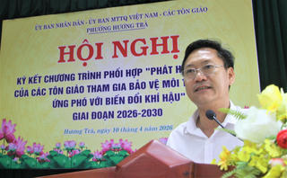 Đà Nẵng: MTTQ phường Hương Trà ký kết chương trình phát huy vai trò tôn giáo bảo vệ môi trường