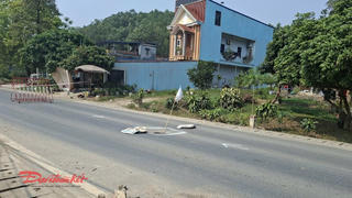 Thái Nguyên: Tạm dừng lưu thông trên đường tỉnh 273 do xuất hiện hố sụt lún bất thường