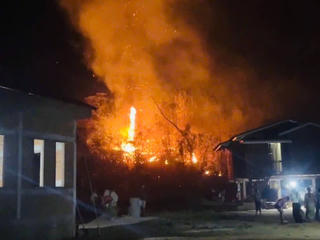 Công an tỉnh Quảng Trị giúp nước bạn Lào dập tắt 1 vụ cháy rừng