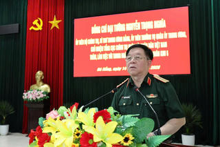Chủ nhiệm Tổng cục Chính trị thăm, kiểm tra tại Trường Thiếu sinh quân miền Trung